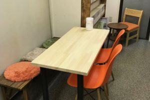 赤松集成材の自作テーブルカウンター