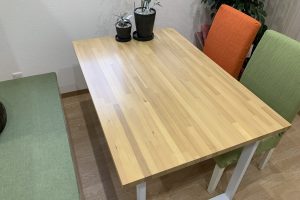 米栂積層材（集成材）のテーブル天板